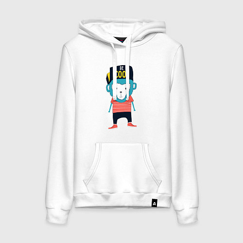 Женская толстовка-худи Будь клёвым / Белый – фото 1