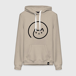 Женская толстовка-худи Кошака