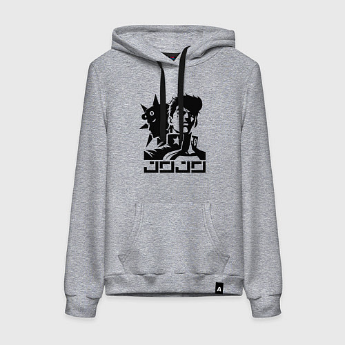 Женская толстовка-худи JoJo Bizarre Adventure - ai art / Меланж – фото 1