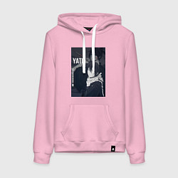 Толстовка-худи хлопковая женская Бездомный бог Ято, цвет: светло-розовый