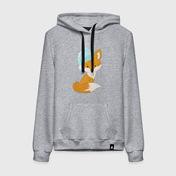 Женская толстовка-худи Лисичка в шапке