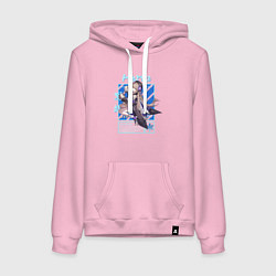 Толстовка-худи хлопковая женская Герта - Хонкай Стар Рейл, цвет: светло-розовый
