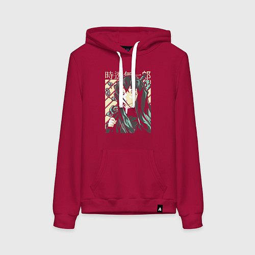 Женская толстовка-худи Клинок рассекающий демонов Муичиро Токито / Маджента – фото 1