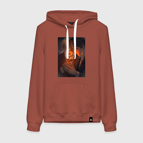 Женская толстовка-худи Патриотизм Мориарти Шерлок Холмс Детектив / Кирпичный – фото 1