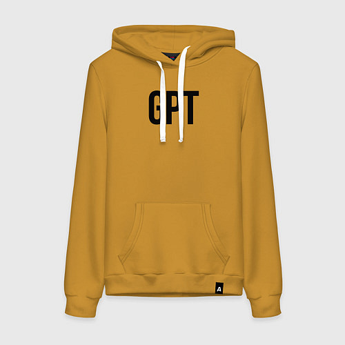 Женская толстовка-худи GPT / Горчичный – фото 1