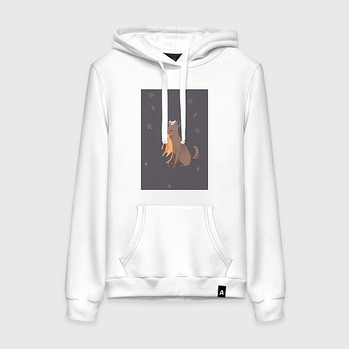 Женская толстовка-худи Корзинка фруктов Юки Сома / Белый – фото 1