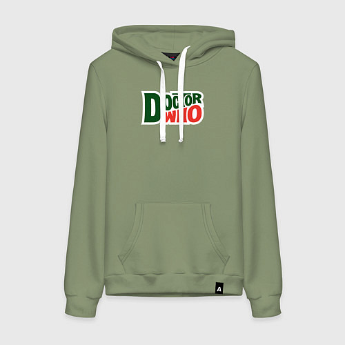 Женская толстовка-худи Стиль доктора кто / Авокадо – фото 1