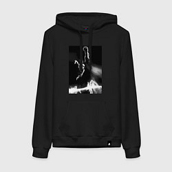 Толстовка-худи хлопковая женская Моя геройская академия Всемогущий, цвет: черный