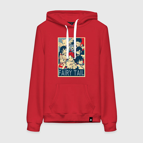 Женская толстовка-худи Хвост Феи Эрза Скарлет Нацу Драгнил / Красный – фото 1