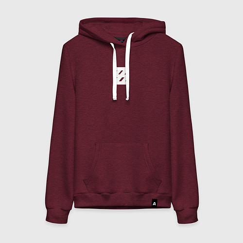 Женская толстовка-худи Zenless Zone Zero logotype / Меланж-бордовый – фото 1