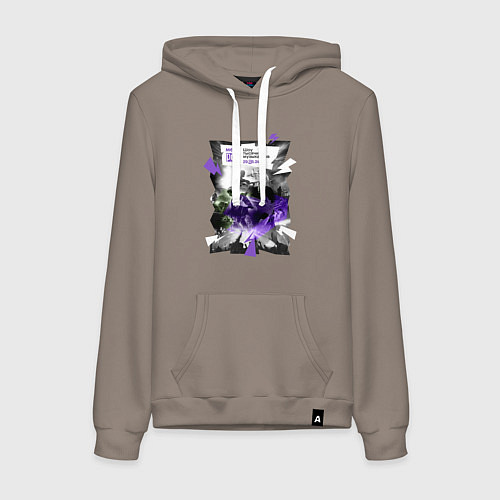 Женская толстовка-худи Мегарок / Утренний латте – фото 1