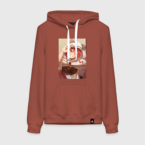 Женская толстовка-худи Реинкарнация безработного Эрис Бореас Грейрат кошк / Кирпичный – фото 1