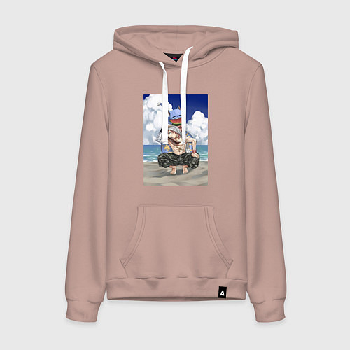 Женская толстовка-худи Хвост Феи Хэппи Нацу Драгнил / Пыльно-розовый – фото 1