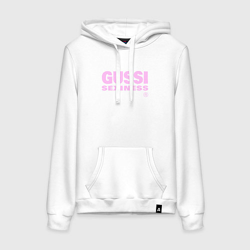 Женская толстовка-худи Гусси - секси / Белый – фото 1