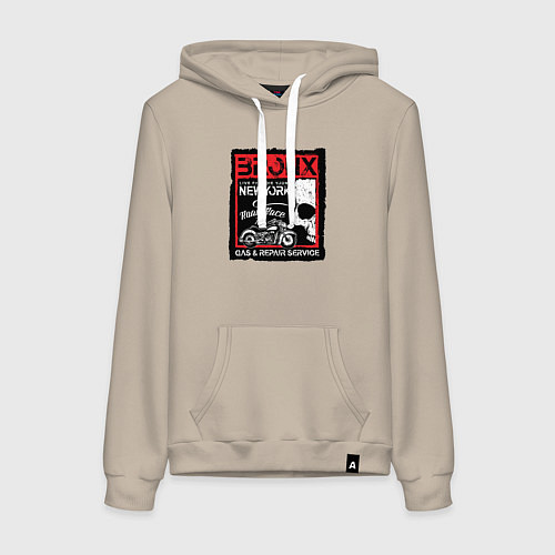 Женская толстовка-худи Bronx / Миндальный – фото 1