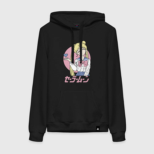 Женская толстовка-худи Прекрасная Сейлор Мун / Черный – фото 1