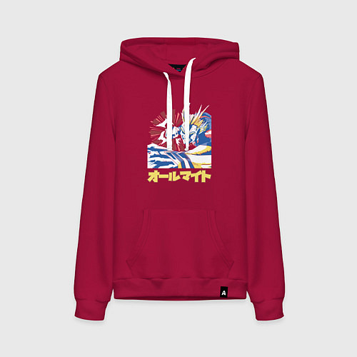 Женская толстовка-худи Моя геройская академия Всемогущий удар / Маджента – фото 1