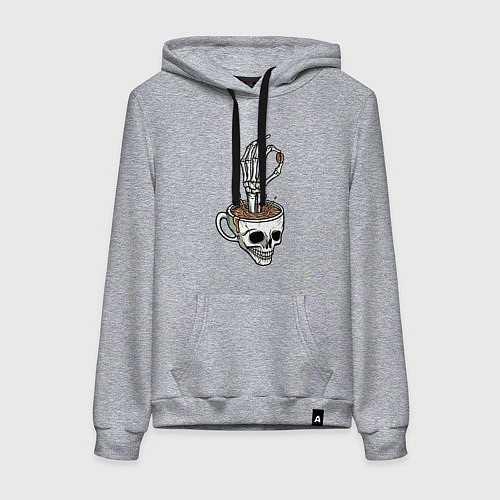 Женская толстовка-худи Мёртвый кофе / Меланж – фото 1