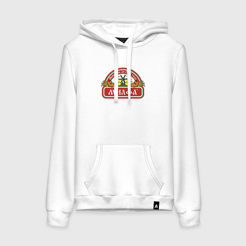 Женская толстовка-худи Милфа / Белый – фото 1