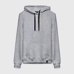 Женская толстовка-худи Сокрушу пред ним врагов его малая Ника желтая