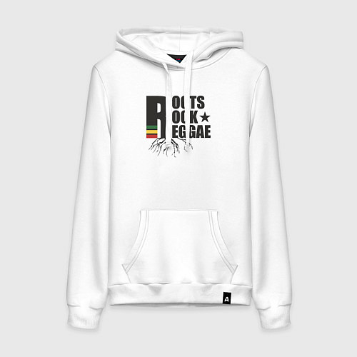 Женская толстовка-худи Корни рок регги / Белый – фото 1