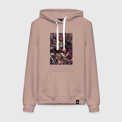 Женская толстовка-худи Ван-Пис Шанкс команда / Пыльно-розовый – фото 1