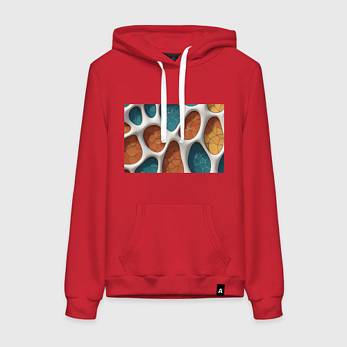 Женская толстовка-худи Вдохновлено Антонио Гауди / Красный – фото 1