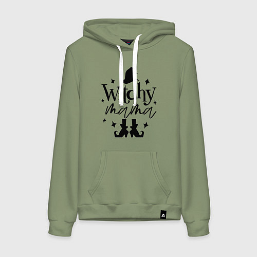 Женская толстовка-худи Witchy mama / Авокадо – фото 1
