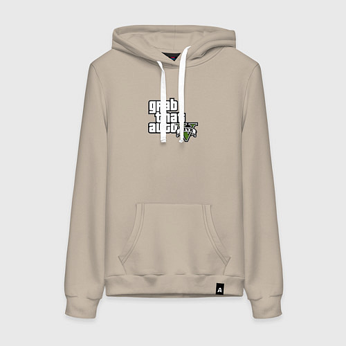 Женская толстовка-худи GTA5 игровое лого / Миндальный – фото 1