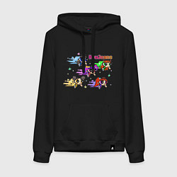 Толстовка-худи хлопковая женская NewJeans album Get Up, цвет: черный