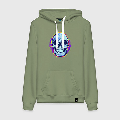 Женская толстовка-худи Neon dead / Авокадо – фото 1