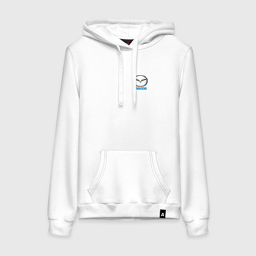 Женская толстовка-худи Mazda auto logo / Белый – фото 1