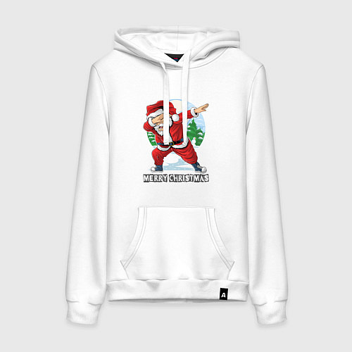 Женская толстовка-худи Dab Santa / Белый – фото 1