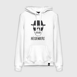 Толстовка-худи хлопковая женская Хайзенберг фоторобот Во все тяжкие, цвет: белый