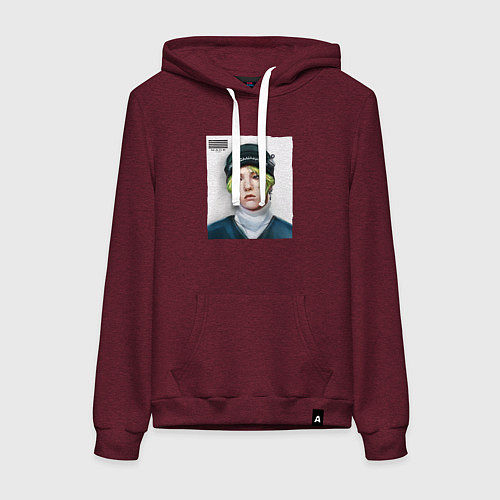 Женская толстовка-худи G Dragon Big bang / Меланж-бордовый – фото 1