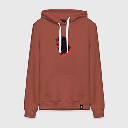 Толстовка-худи хлопковая женская Darth Maul - Star Wars, цвет: кирпичный