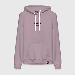 Толстовка-худи хлопковая женская Лапта, цвет: сиреневый