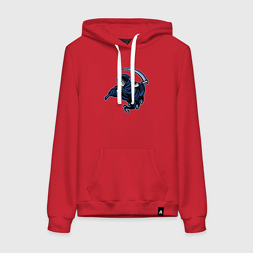 Женская толстовка-худи Death mood / Красный – фото 1