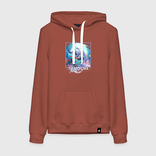 Женская толстовка-худи Байлу / Кирпичный – фото 1