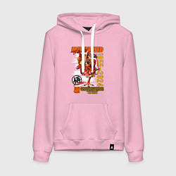 Толстовка-худи хлопковая женская Dragon ball Gokuu Son, цвет: светло-розовый