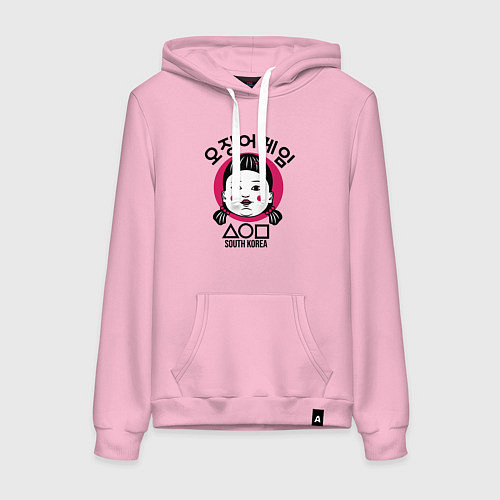 Женская толстовка-худи South Korea girl / Светло-розовый – фото 1