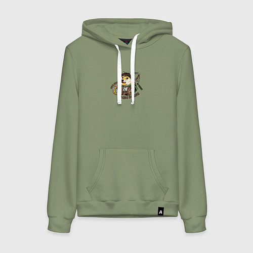 Женская толстовка-худи Фродо Доггинс мем пародия на Властелина колец / Авокадо – фото 1