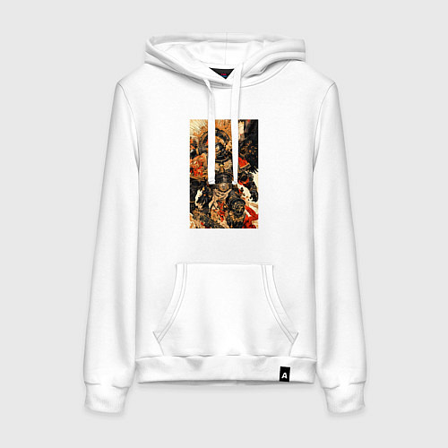 Женская толстовка-худи Вархаммер арт / Белый – фото 1