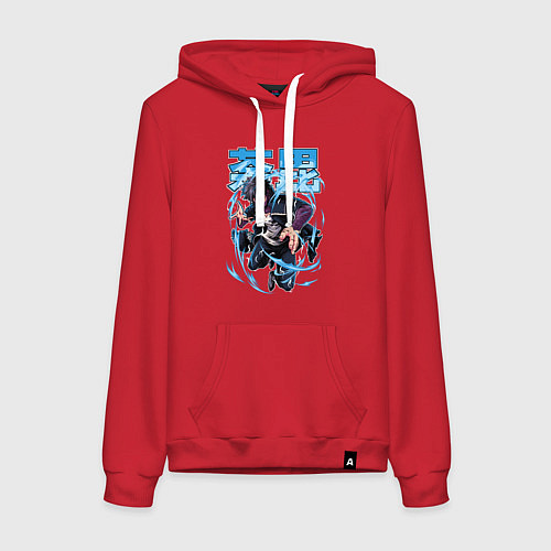 Женская толстовка-худи Моя геройская академия Даби синее пламя / Красный – фото 1