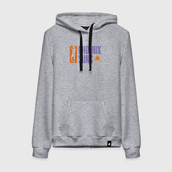 Толстовка-худи хлопковая женская Phoenix Suns play, цвет: меланж