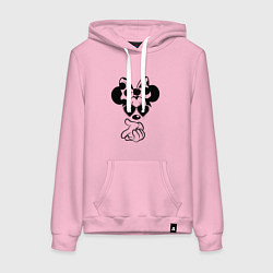 Женская толстовка-худи Минни в очках - для пары