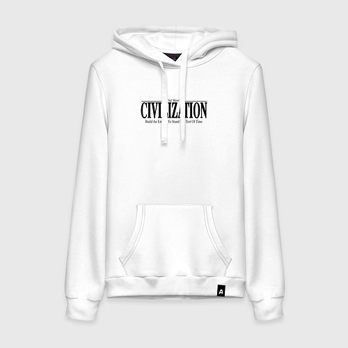 Женская толстовка-худи Civilization - game / Белый – фото 1