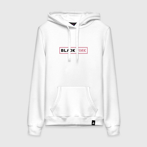 Женская толстовка-худи Blackpink - emblem of group of South Korea / Белый – фото 1