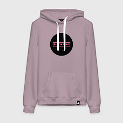Толстовка-худи хлопковая женская Blackpink logotype - group of South Korea, цвет: сиреневый