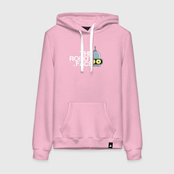 Толстовка-худи хлопковая женская Bander brand, цвет: светло-розовый